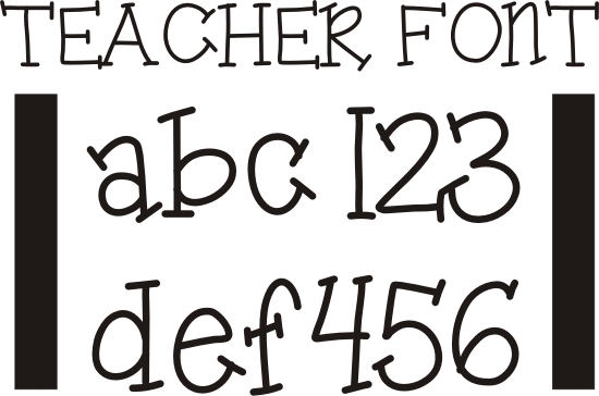 teacher clipart and fonts - photo #4