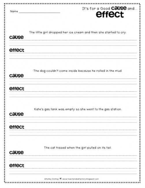 How to write a cause and effect essay 6th grade