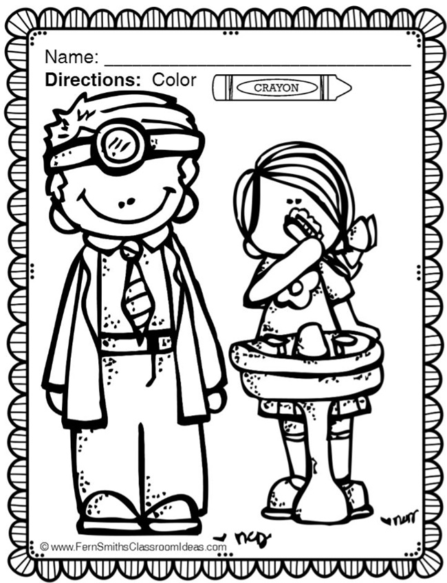 Dental Health Month Coloring Page - Teach Junkie