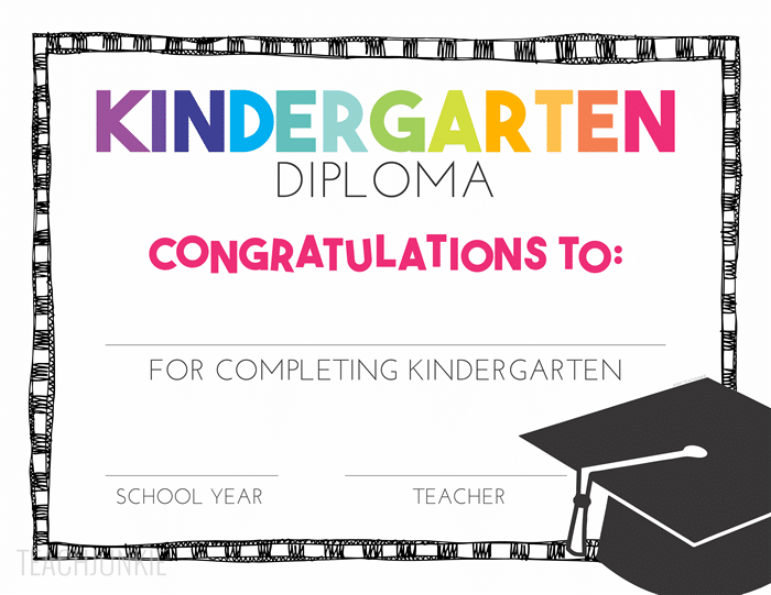 Free Printable Pre Kindergarten Graduation Certificates