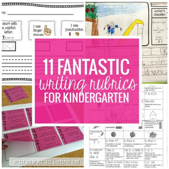 11 Fantastic Writing Rubrics for Kindergarten