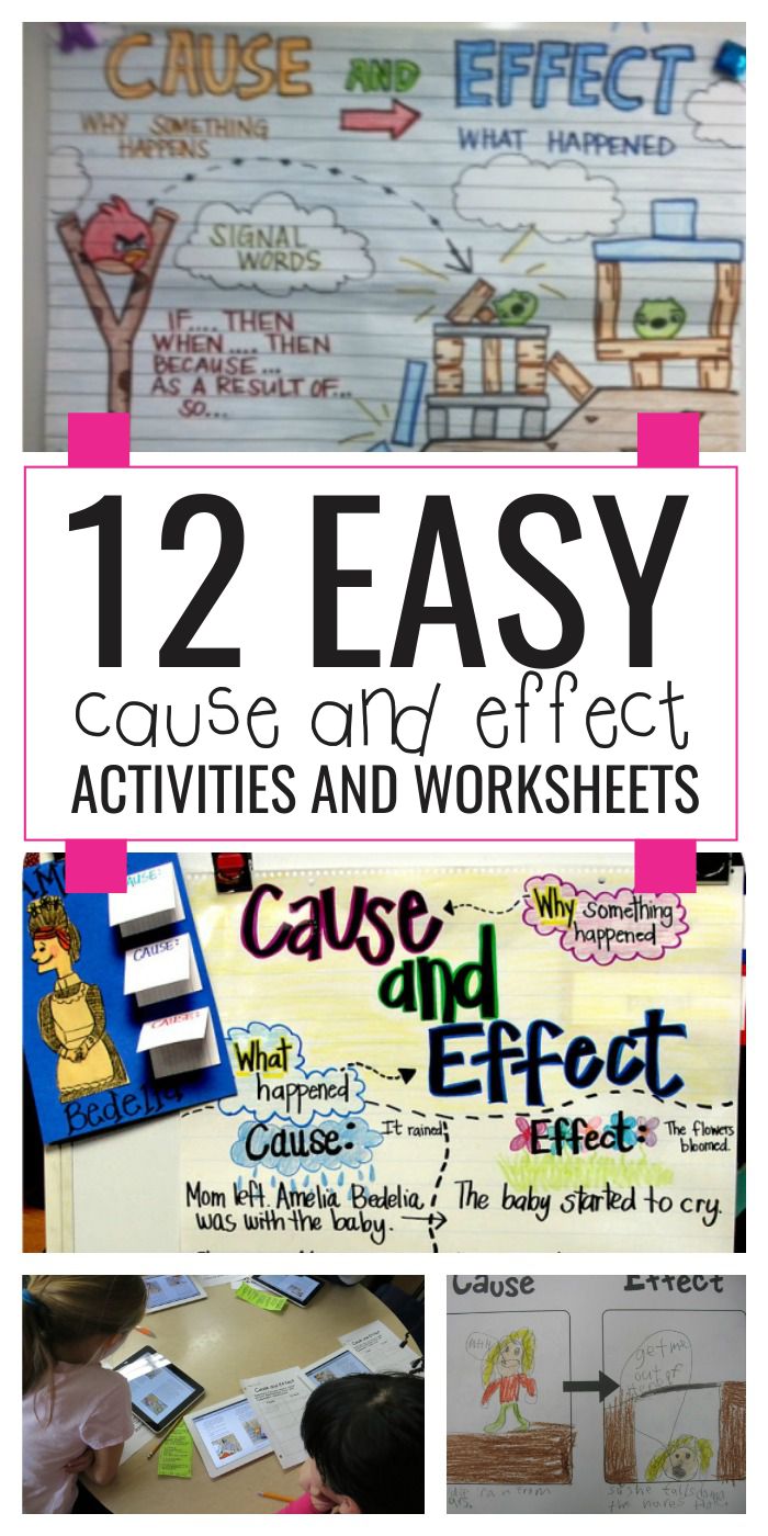 12 Easy Cause And Effect Activities And Worksheets Teach Junkie