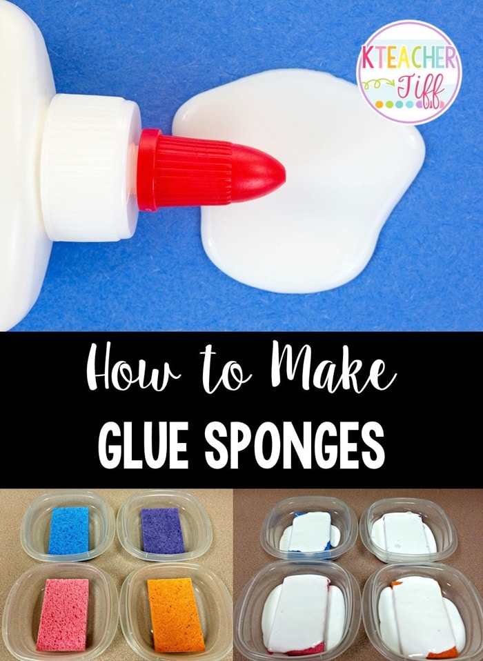 12 Glue Sponges Tutorials - Every Detail Explained - afraid to ditch the glue sticks? try this - Teach Junkie