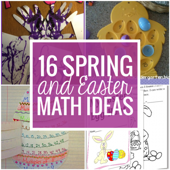 16 Spring and Easter Math Ideas - Free downlaods