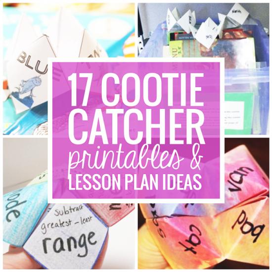 17 Quick Cootie Catcher Printables and Lesson Plan Ideas
