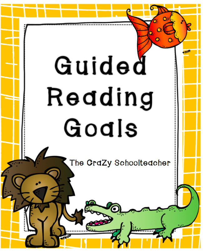 Guided Reading Goal Setting Bookmarks {printable}