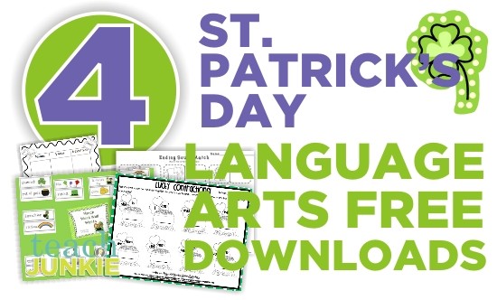 Teach Junkie: 4 St. Patrick's Day Language Arts {Free Downloads}