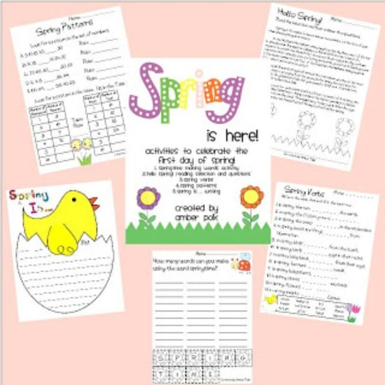 Teach Junkie: 5 Spring Writing Templates {Free Download} - Spring Pack 