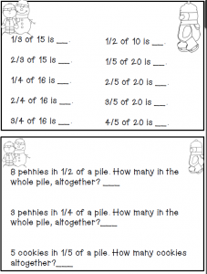 Winter Themed Fractions Practice {free printable} - Teach Junkie