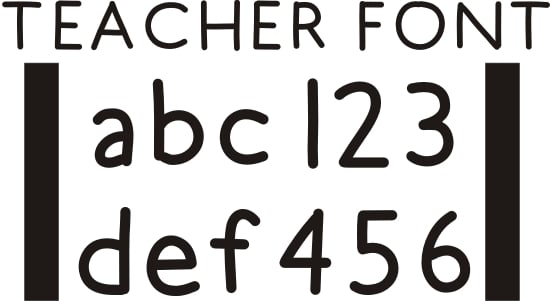 Teach Junkie - 42 Free Fonts for Teachers {Goodie Bag}