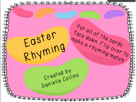 Easter Rhyming Cards {free printable}
