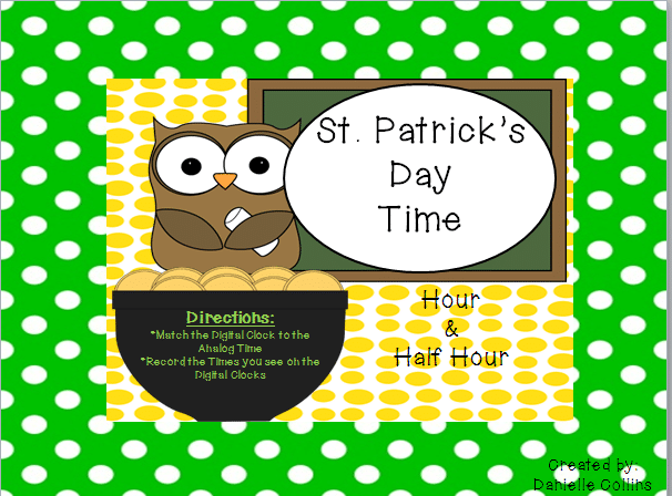 St. Patrick's Day Time {differentiated activity}