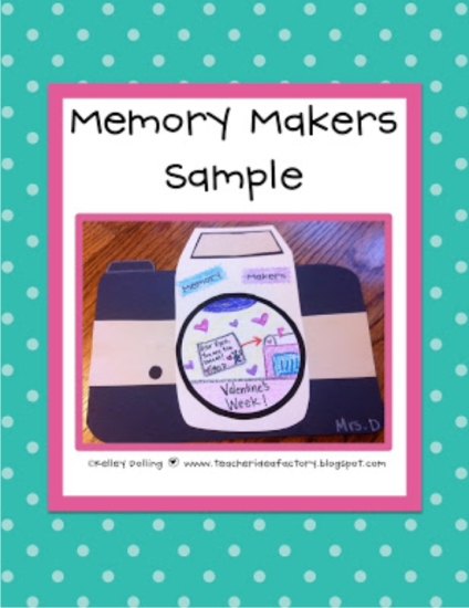 Teach Junkie: 17 Simple End of the school Year Student Gifts and Writing Activities - Memory Maker Free craftivitity