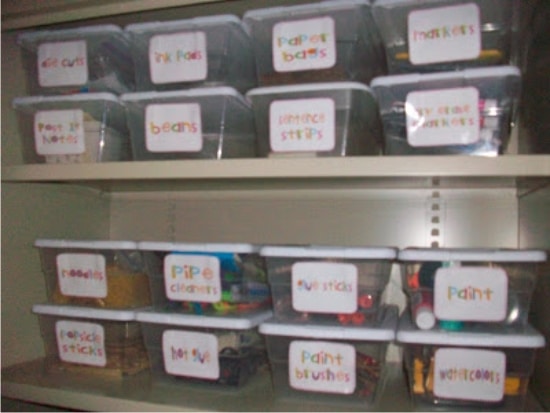 Teach Junkie: 21 Classroom Organization Labels and Tags - Art and Project Supply Labels