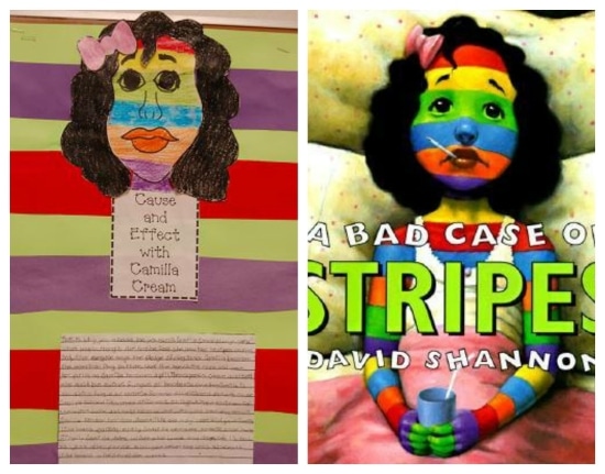 Teach Junkie: 12 Easy Cause and Effect Activities and Worksheets - Cause and Effect with A Bad Case of Stripes