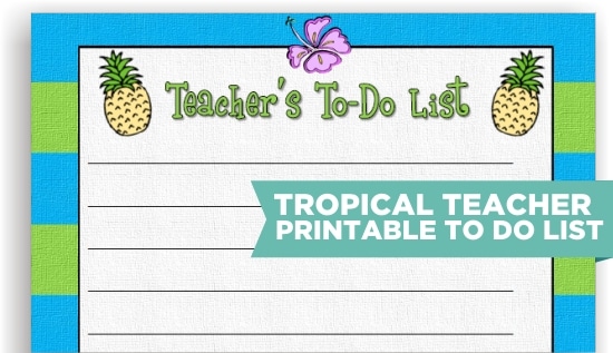 Teach Junkie: 8 Cute Teacher Printable To Do Lists