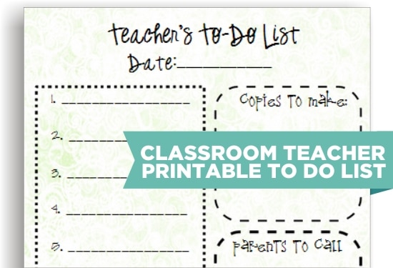 Teach Junkie: 8 Cute Teacher Printable To Do Lists