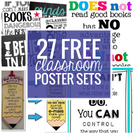 NEW Classroom Reading and Writing Poster Reminders for Readers 
