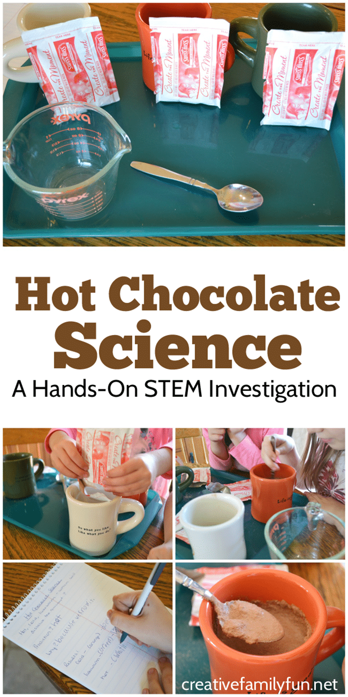 28 Awesome STEM Challenges for the Elementary Classroom - How Hot is Hot Chocolate Experiment - Teach Junkie