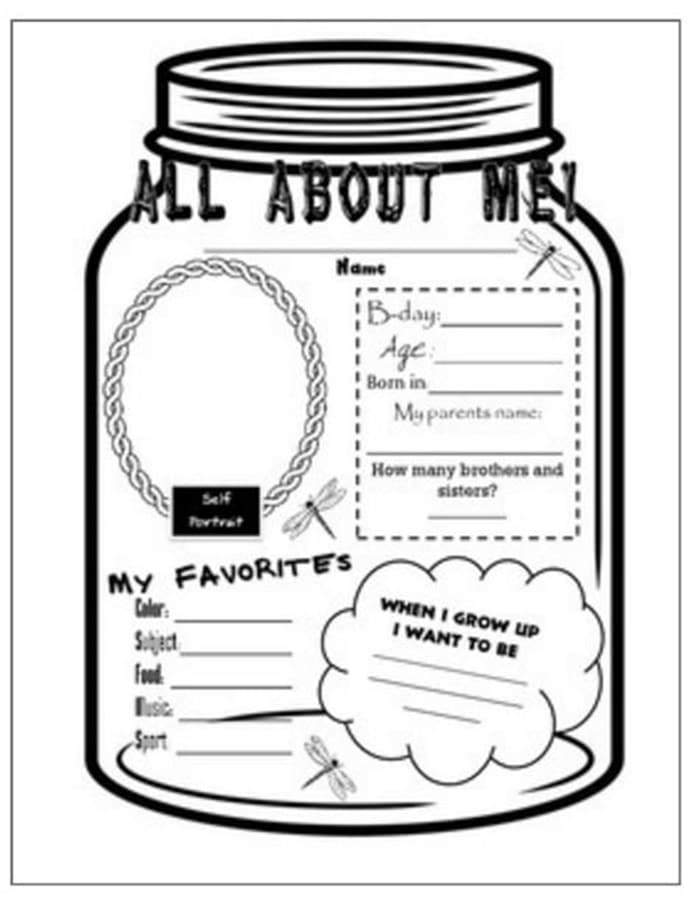 31 Easy and Fun Camping Theme Ideas and Activities - all about me mason jar - Teach Junkie