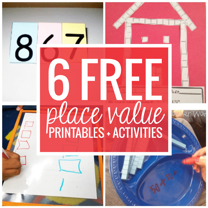 6 Free Place Value Printables and Activities