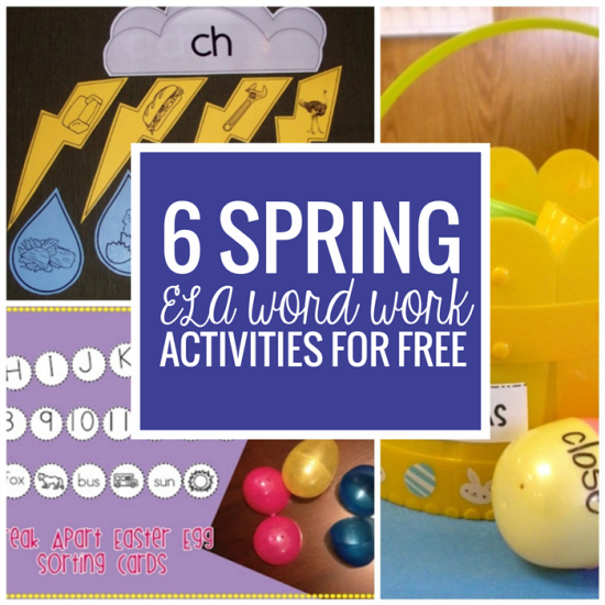 6 Spring ELA Word Work Activities