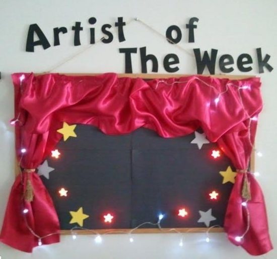 Adorable Bulletin Board Idea Artist of the Week