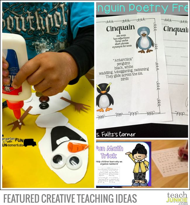 Creative Teaching Ideas - Olaf Math Craft, Penguin Poetry, Counting to 120 Math Trick - Teach Junkie