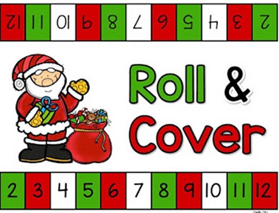 Christmas Roll and Cover {Printable} Teach Junkie
