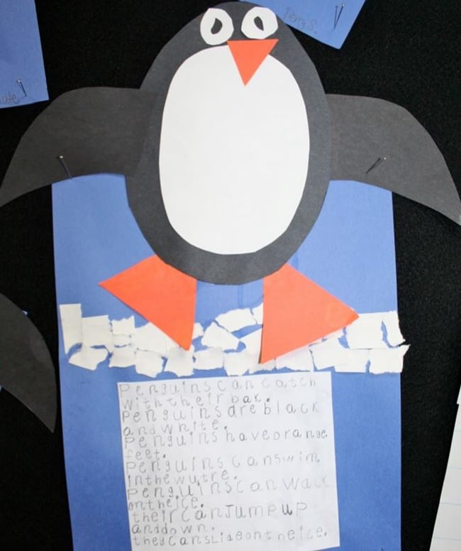 10 Helpful Writing Prompts and Anchor Charts - Describe that penguin - Teach Junkie