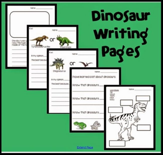 Dinosaurs: What's Your Opinion {Writing Pages} - Teach Junkie