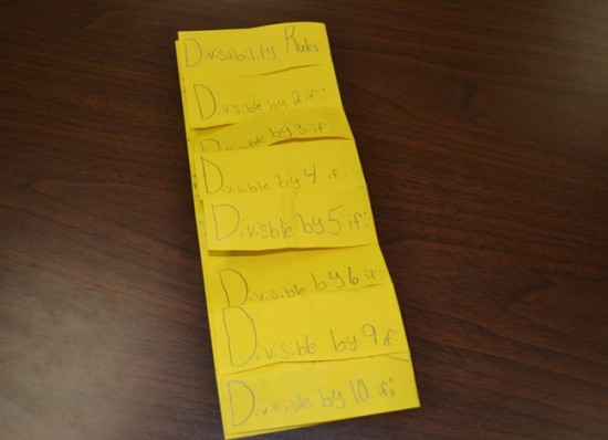 DIY Foldable - Divisibility Rules - Teach Junkie