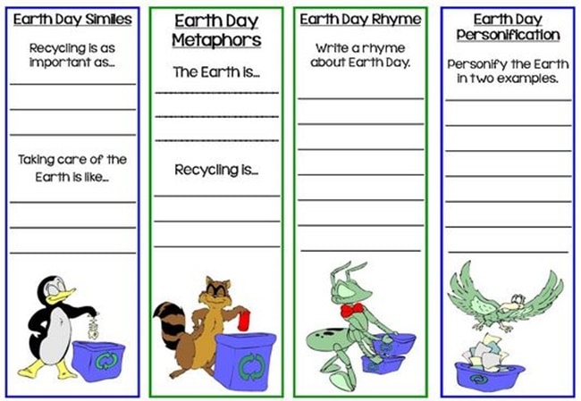 10 Teacher Friendly Earth Day Go-To Activities - Earth Day Bookmarks - Teach Junkie