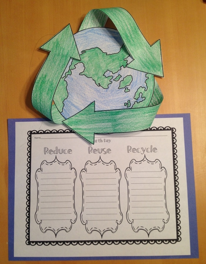 Earth Day Free Craft: Reduce, Reuse, Recycle