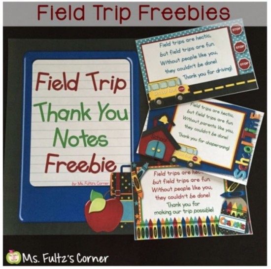 Field Trip Freebies - Teach Junkie