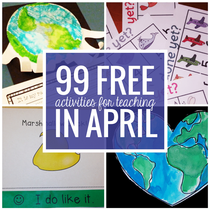 Free April Activities and Printable Resources
