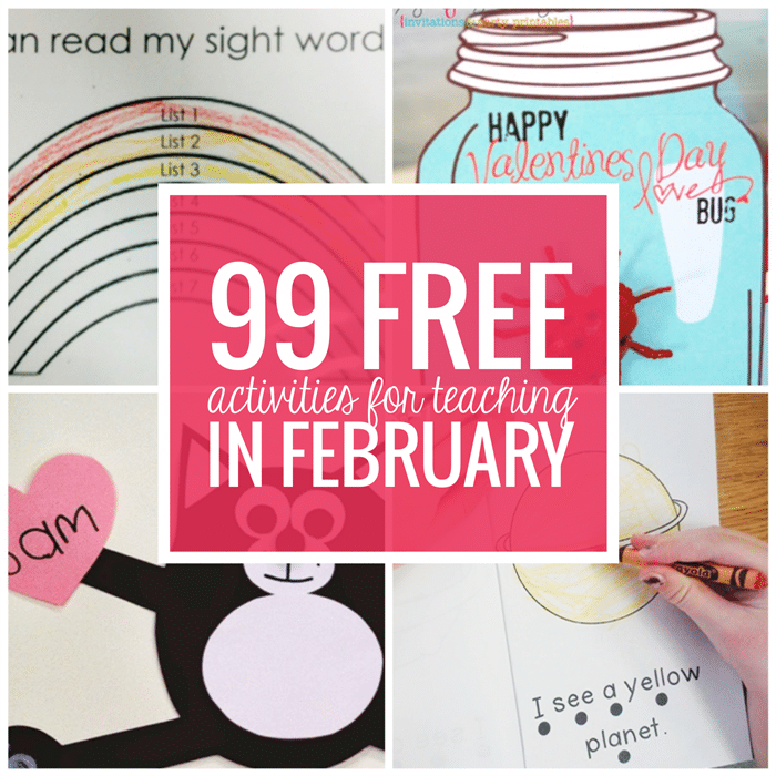 Free February Activities and Printable Resources