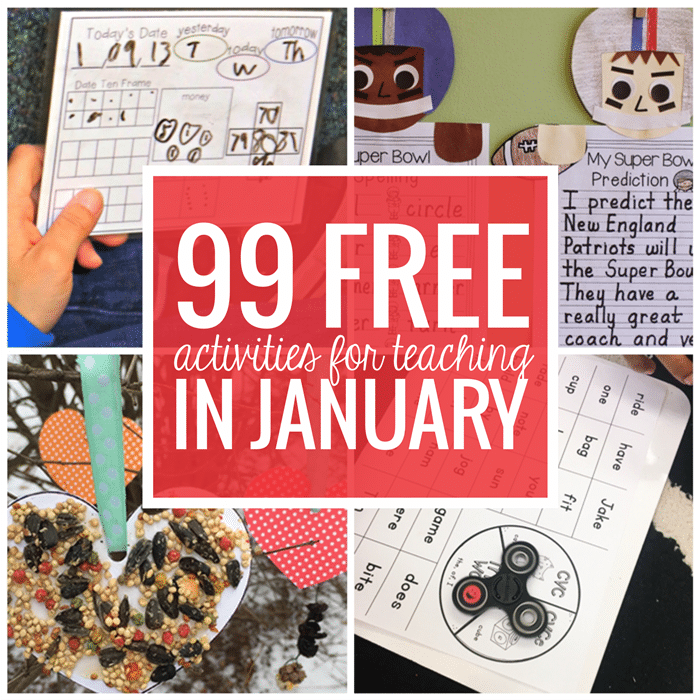 Free January Activities and Printable Resources