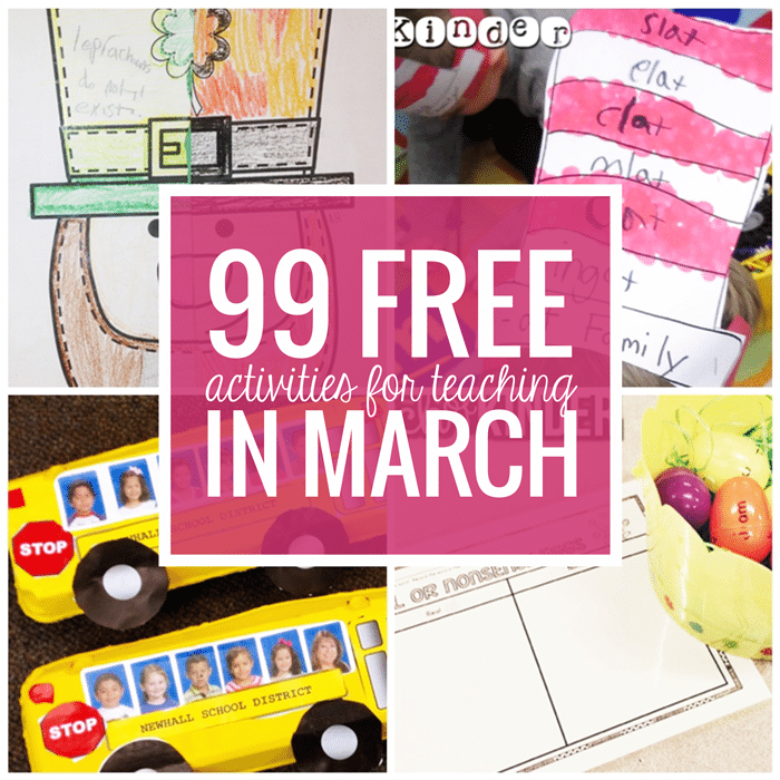 Free March Activities and Printable Resources