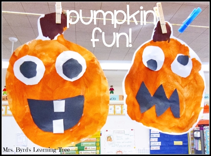 Free October Activities and Printable Resources - Paper pumpkins and writing prompt