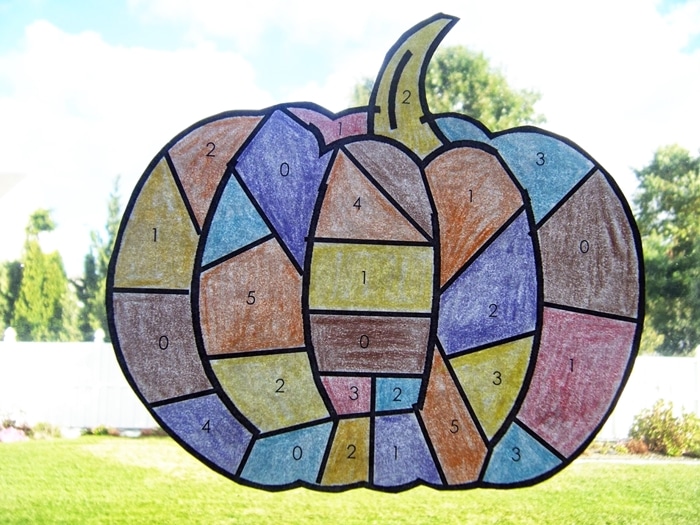 Free October Activities and Printable Resources - math game patchwork pumpkin