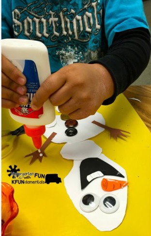 Frozen Snowman Olaf Craft Activity - Teach Junkie