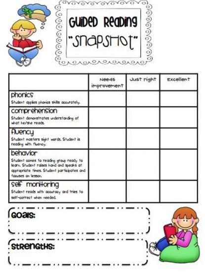 Guided Reading Snapshot Assessments - quick assessment for guided reading