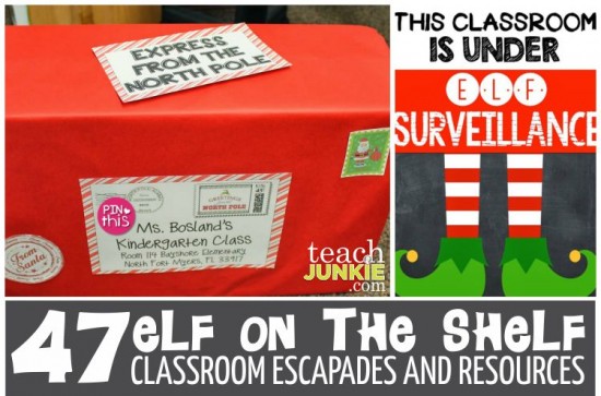 47 Elf On The Shelf Classroom Escapades and Resources