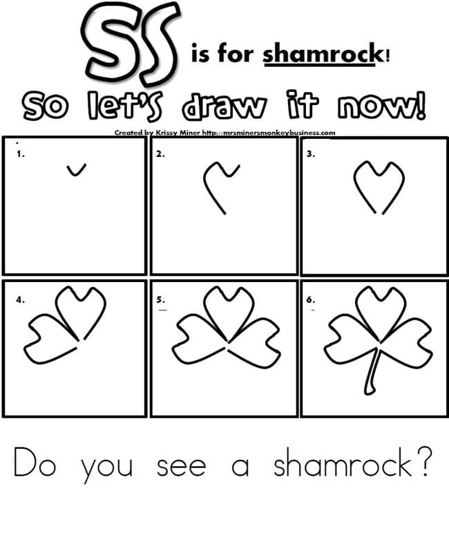 29 Zany St. Patrick's Day Learning Resources - Learn to Draw a Shamrock - Teach Junkie