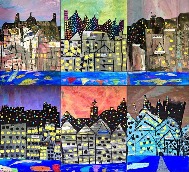 Fun Cityscape Collages Art for Young Kiddos - Teach Junkie