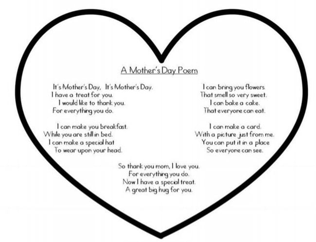 Mothers Day Poem - Teach Junkie