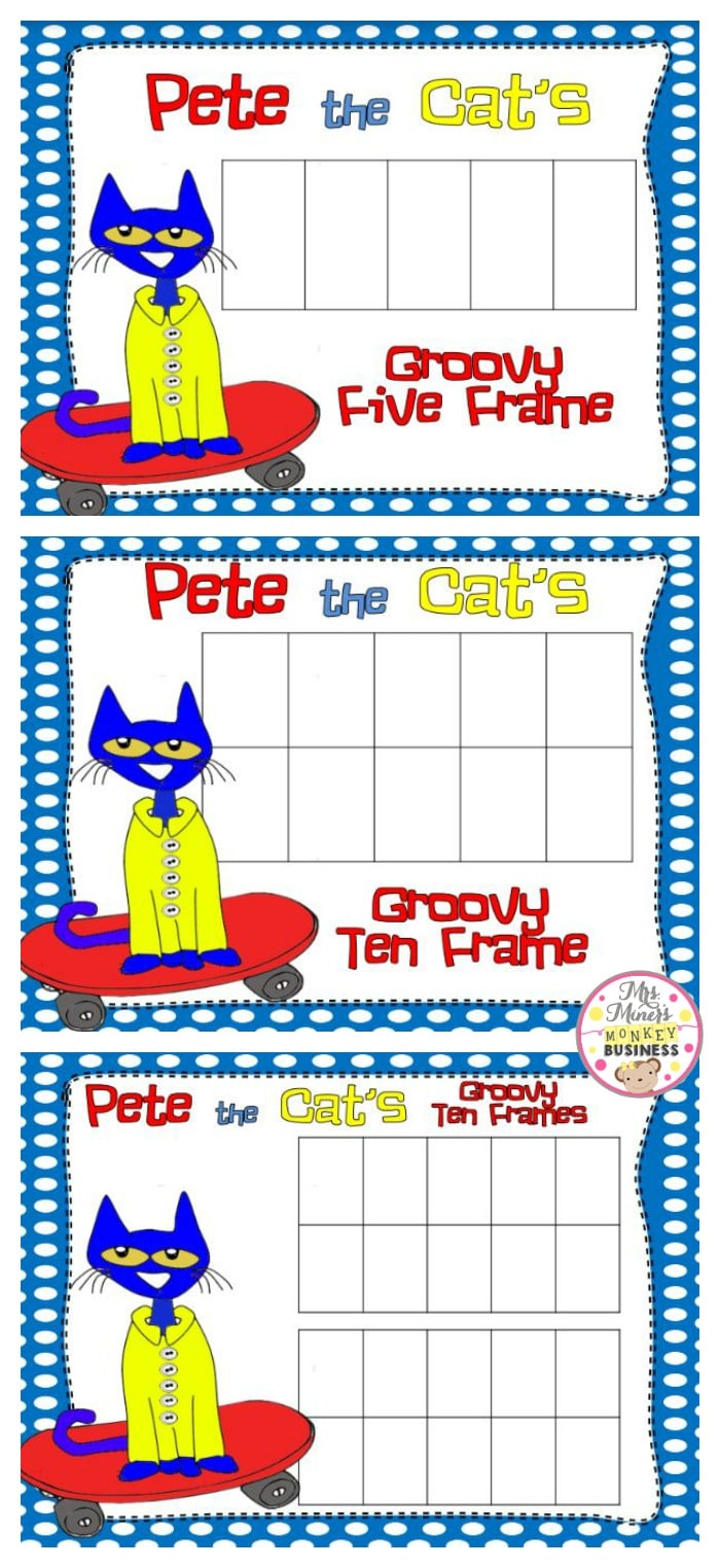 Pete the Cat FREEBIE Ten Frames