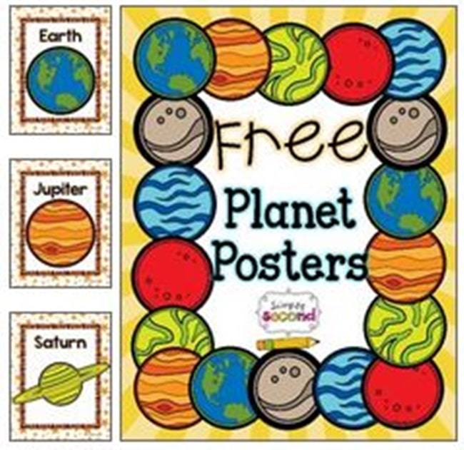 Planet Names Posters Free Download - 27 Classroom Poster Sets: Free and Fantastic - Teach Junkie