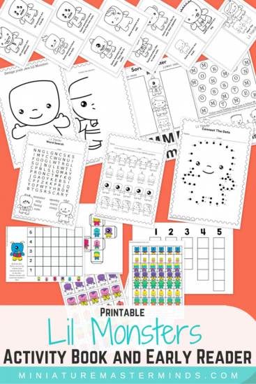 Printable Monsters Worksheets {Kindergarten} - Teach Junkie